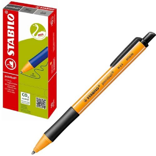 PENNE A SFERA POINTBALL STABILO NERE 6030/46